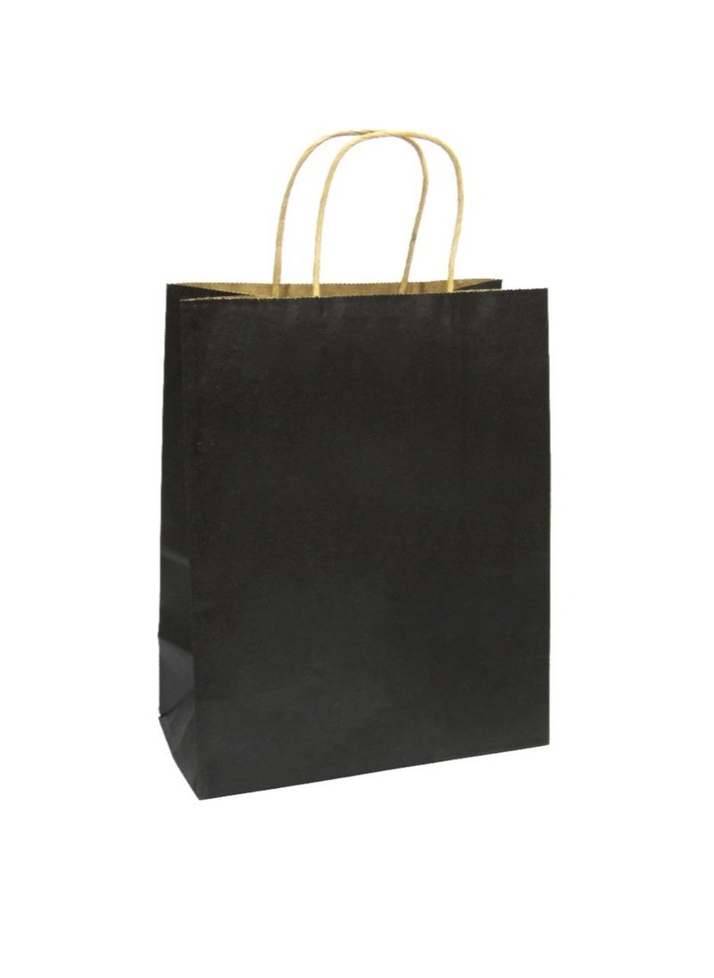 PRIMA 12 Piece Paper Gift Bag Set 27x21x11 Cm Black 