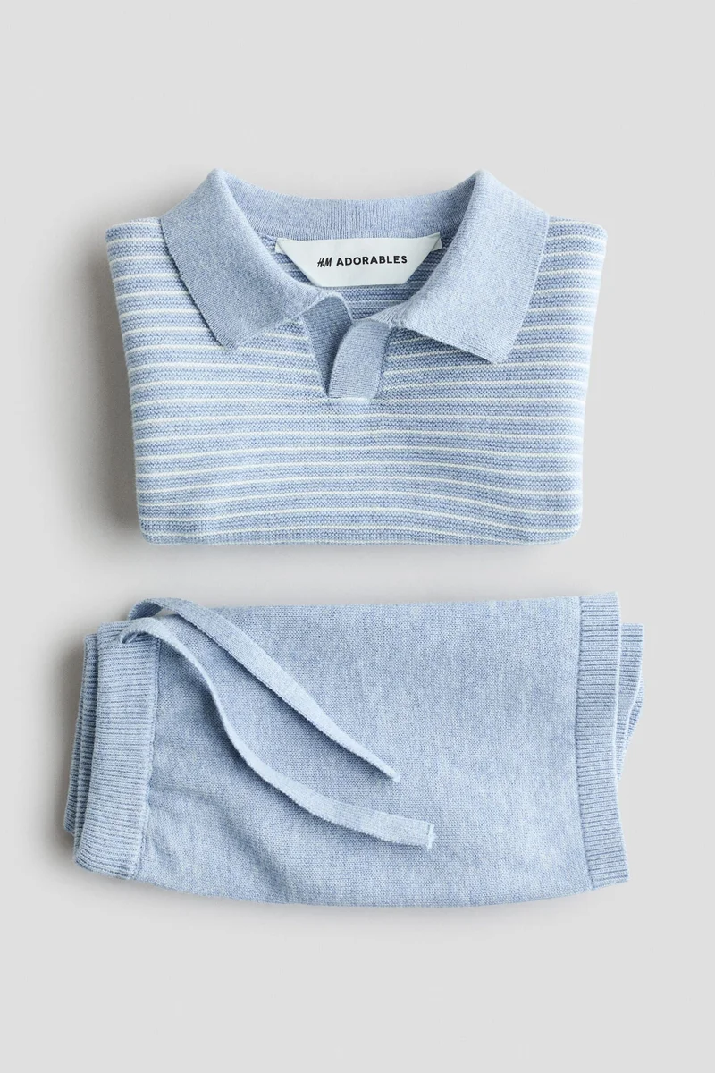 H&M 2-piece cotton-knit set