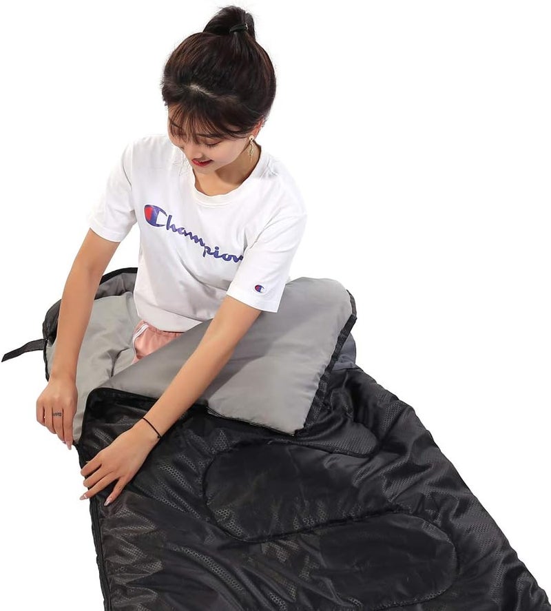SWTMERRY Sleeping Bag 3 Seasons (Summer, Spring, Fall) Warm & Cool Weather - Lightweight,Waterproof Indoor & Outdoor Use for Kids, Teens & Adults for Hiking and Camping - Image 5