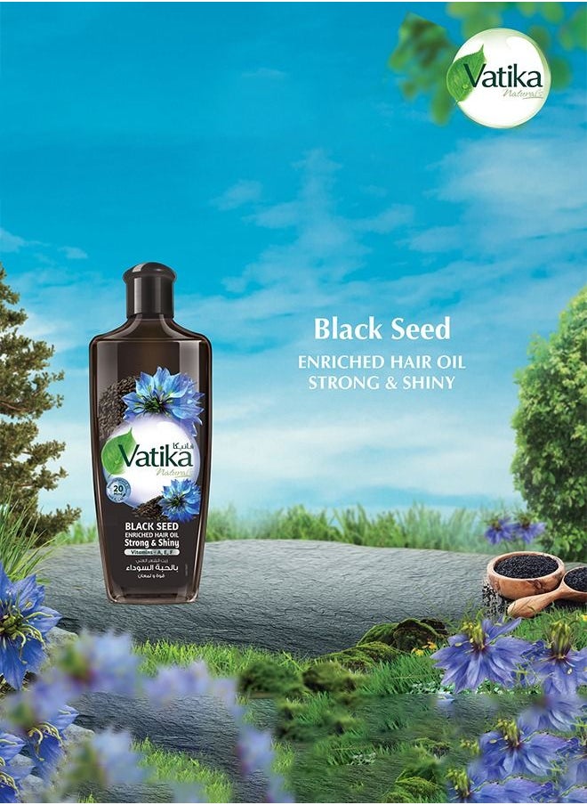 Vatika Naturals - Vatika Naturals Black Seed Enriched Hair Oil | Natural & Herbal | Strengthen & Nourishes | Promotes Strong & Shiny Hair - 300ml - Image 1