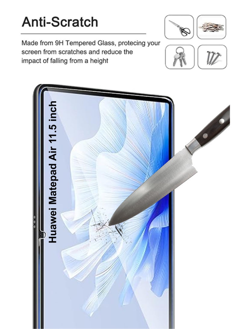 NAFCO Huawei Matepad Air 11.5 inch Tempered Glass Screen Protector – High Transparency, Delicate Touch, Anti-Explosion, Smooth Arc Edges, Easy Installation, Screen Protector for Huawei Matepad Air 11.5 inch - Image 2