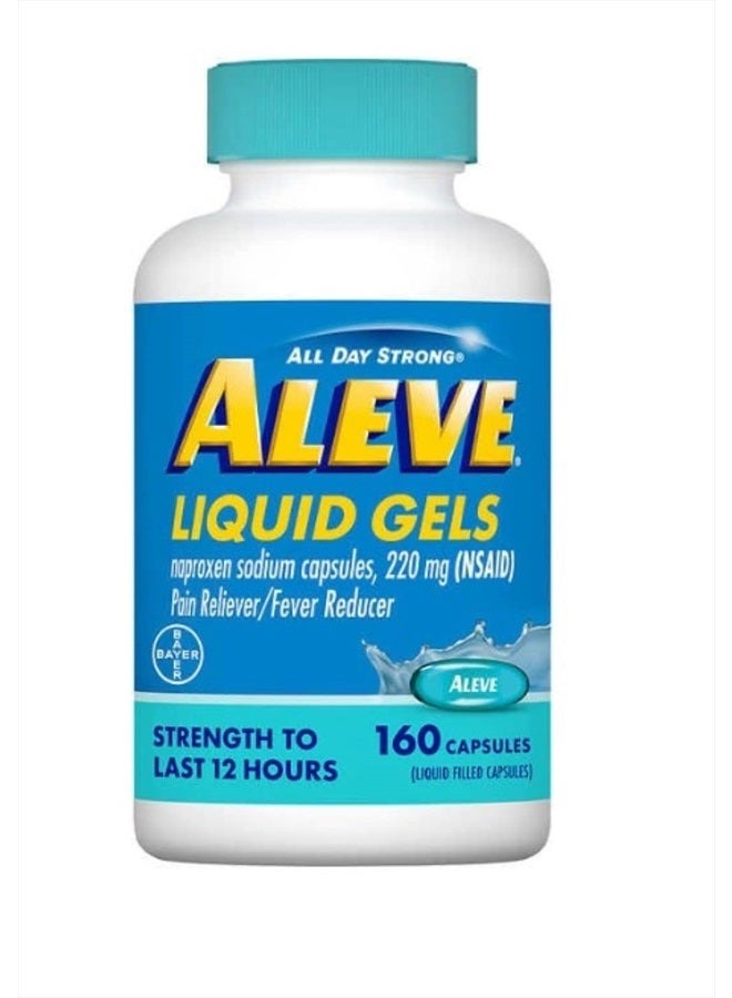 Aleve Liquid Gels Naproxen Sodium Capsules, 220 mg (NSAID) Pain Reliever/Fever Reducer - Image 1