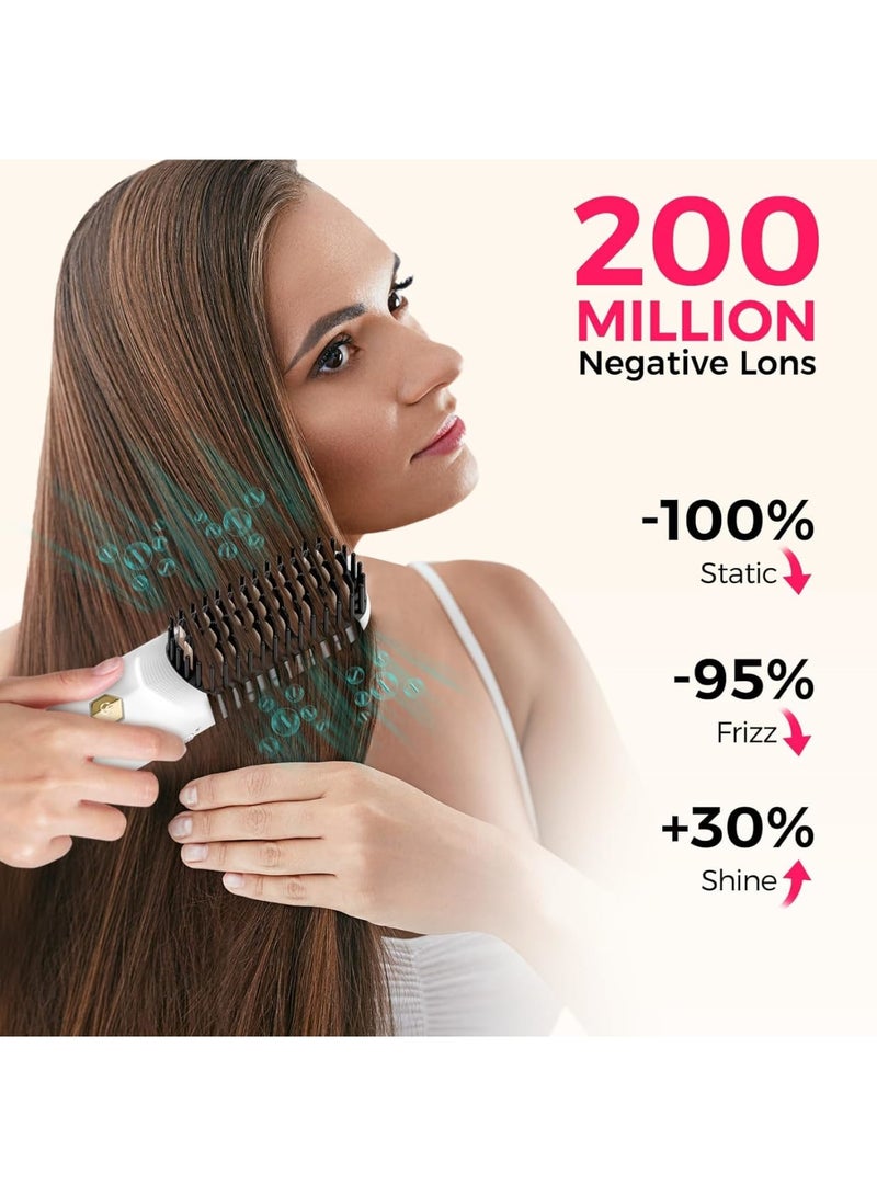 Zikra فرشاة فرد الشعر اللاسلكية - فرشاة فرد محمولة للسفر، فرد سريع التسخينÔºåمشط ساخن خفيف الوزن مع شحن USB+Type-C (قاعدة مرفقة) - Image 2