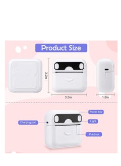 Mini Printer, Portable Printer, T02 Pocket Sticker, Receipt Printer, Mini Printer Sticker Maker, Bluetooth Mobile Thermal Printer for Journal, Notes, Photo iPhone, Compatible with iOS&Android, iPhone - pzsku/ZDD27E55BB1BC0F56C15FZ/45/_/1704439572/3d65b667-888e-41a5-a9e1-39bae6b47568