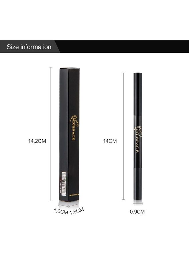 Eyebrow Pencil Light Brown Double Ended Precision Waterproof Brow Cruelty Free(Light Brown #4)