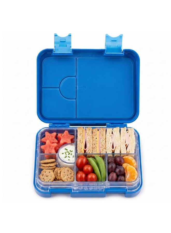 COCOBEE Kids Bento Lunch Box – 6 Compartments, Leakproof, BPA Free, Microwave Safe – Blue Ocean Tritan Water Bottle 480ml - Image 5