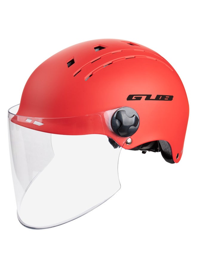 Red Gub Ts-8 Motorcycle Protector Harley Helmet Summer Helmet Riding Helmet Men's And Women's Electric Car Battery Car Helmet