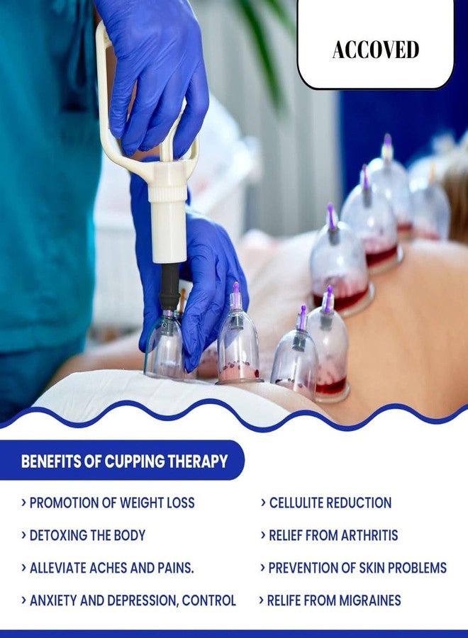 ACCOVED Medical Bazaar Cupping Therapy Cups | Hijama Cupping Set (Size 0-6) | Loose Cups for Professional Cupping Therapy|Pain Relief |Massage| Detox Therapy (S0-7CM(Set of 10Pcs)) - Image 5