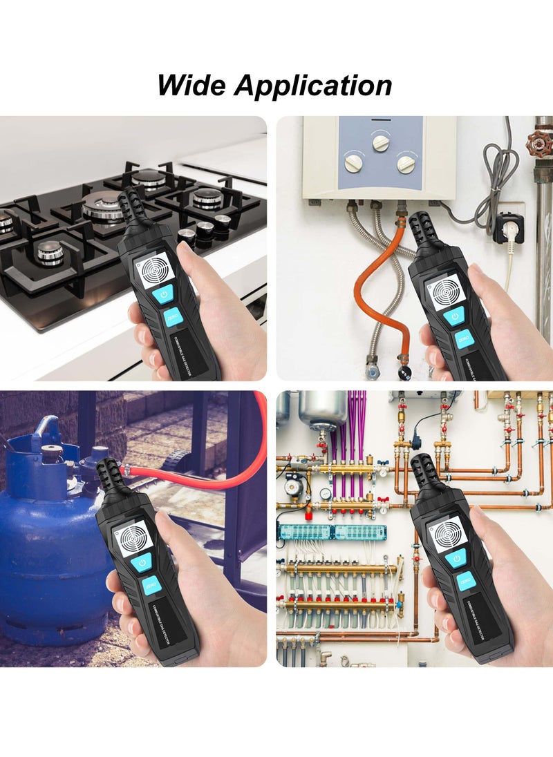Excefore - Gas Leak Detector, Natural Gas Detector with Audible & Visual Alarm, Portable Gas Sniffer to Locate Combustible Gas Leak Sources Like for LPG, LNG, Natural, Methane & Butane Gases Detecting - Image 1