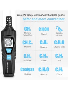 Excefore Gas Leak Detector, Natural Gas Detector with Audible & Visual Alarm, Portable Gas Sniffer to Locate Combustible Gas Leak Sources Like for LPG, LNG, Natural, Methane & Butane Gases Detecting  - Image 2