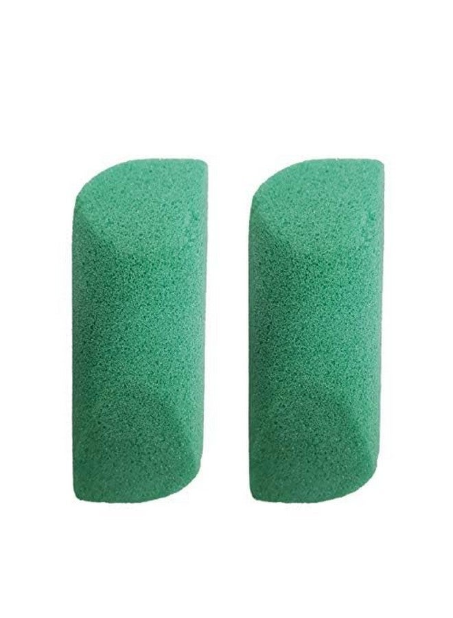 عبوة من قطعتين من مستحضر العناية بالقدمين من Majestique Spongeable Foot Care Buffer (أخضر) - Image 1