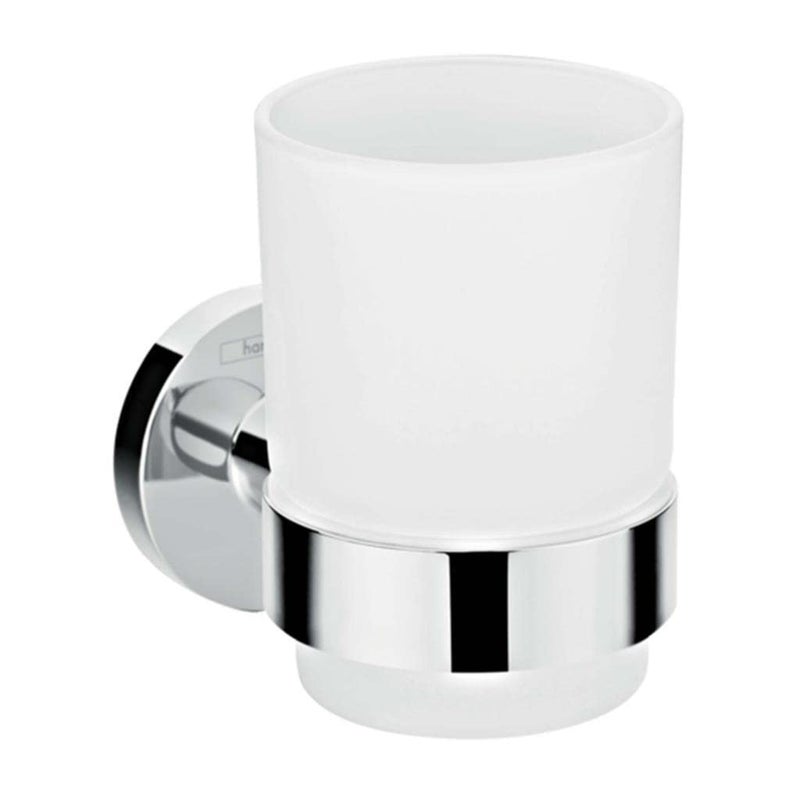 hansgrohe Tumbler 3-inch Toothbrush Tumbler in Chrome, 41718000 - Image 3