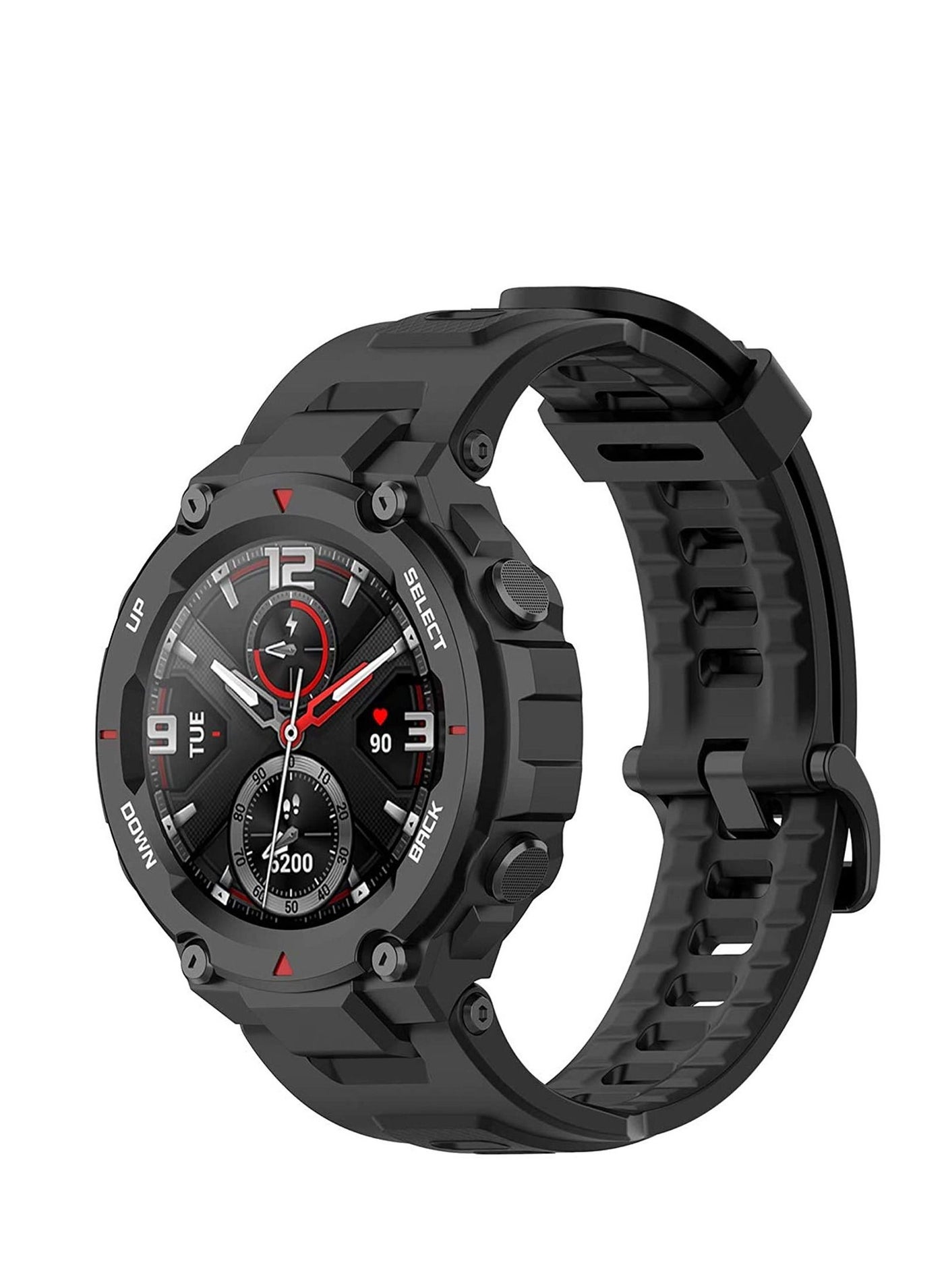 Premium Strap Sports Soft Silicone Smart Watch Replacement Band for Amazfit T-Rex Watch