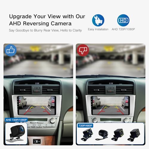 ViaBecs HD Reverse Camera for Car,AHD 720/1080P Switchable 170°Perfect Angle Night Vision IP69K Level Waterproof Back up Camera for Truck,Rv, SUV, Minivans, Sedans - Image 3