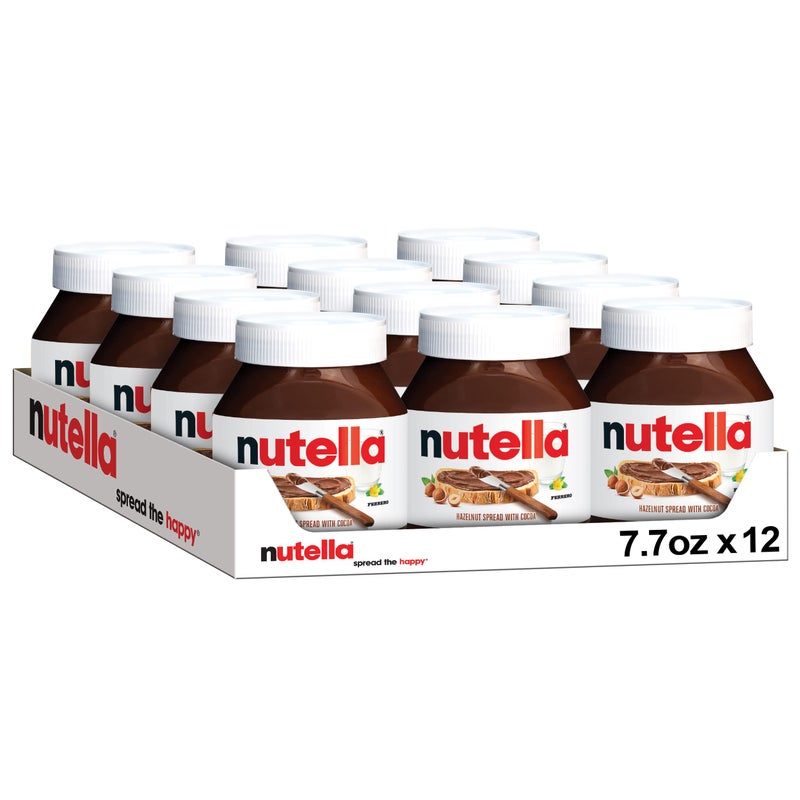 Nutella Hazelnut Spread with Cocoa for Breakfast Bulk 12 Pack 77 oz Per Jar - Image 3
