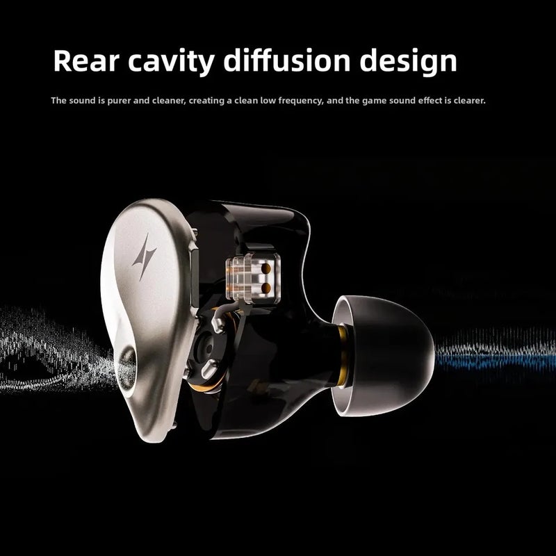 اي تي كي سماعة سلكية ATK Horizon Wired In-Ear Gaming Earphones, Hi-Fi Sound Localization, Mic, USB Type-C Dsp, 384kHz 32bit Dac, for PC - Image 5