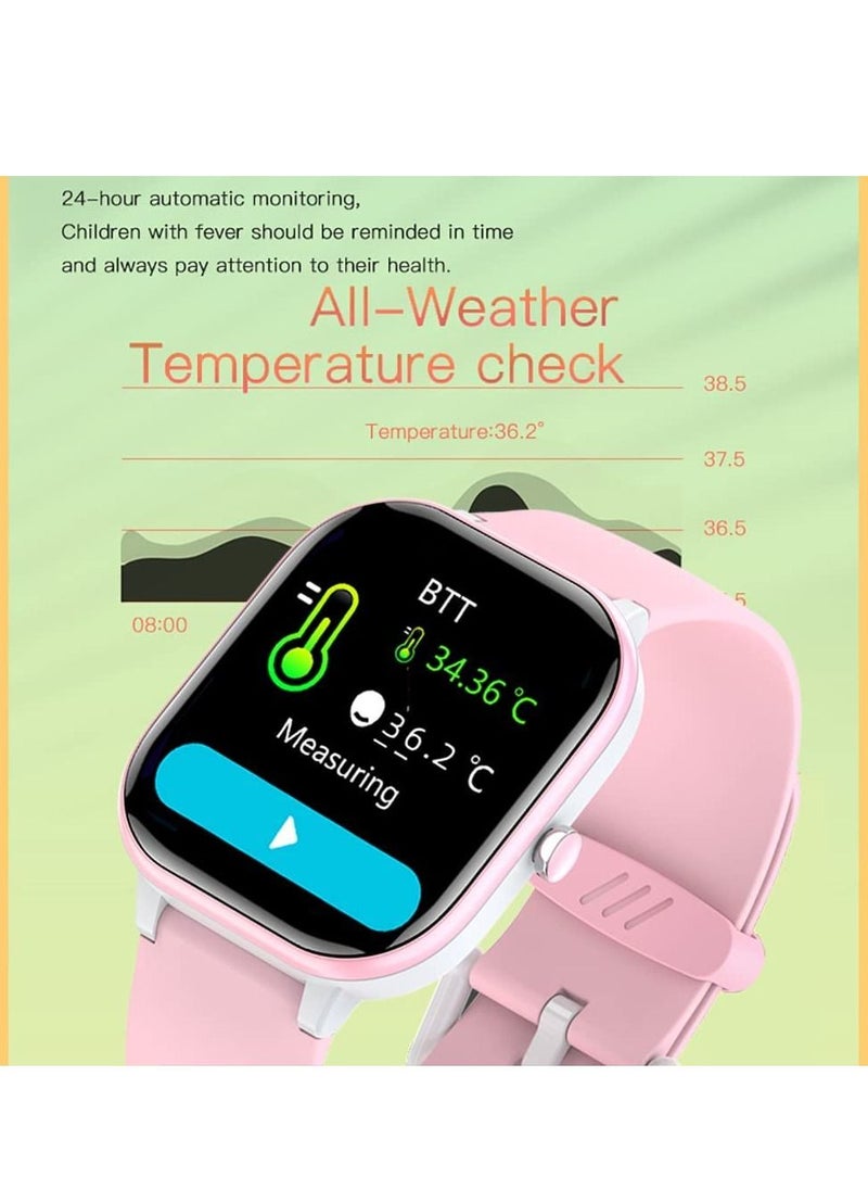 DMG TECH - Smart Watch for Kids, 1.4" Kids Fitness Activity Watch, IP68 Waterproof,Detection body temperature, Heart Rate Sleep Monitor, 9 Sport Modes, Pedometers, Calories Counter, Kids Gifts for Teens 6+ - Image 1