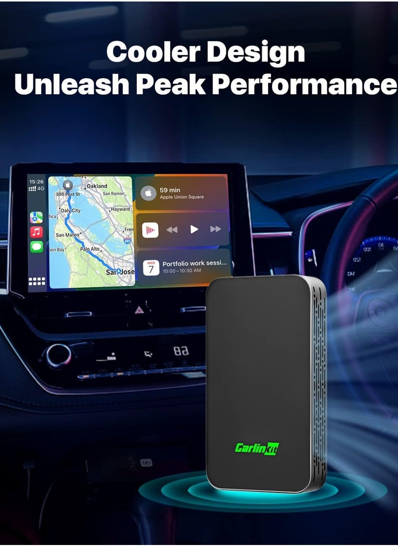 Carlinkit 5.0 Wireless CarPlay Wireless Android Auto 2 in 1 adapter GPS plug and play 2.4+5.8GHz Auto connection for MG mazda Camry Kia 98% car  - Image 3