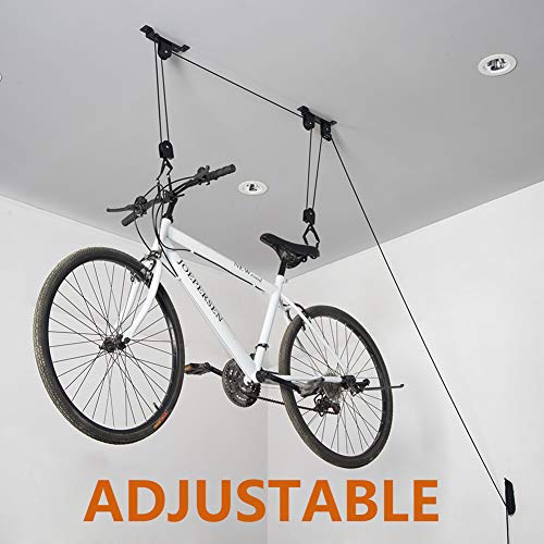 Wallmaster Ceiling Bike Mount Hanger, Bike Ceiling Lift Hoist, Bike Pulley System for Garage, Indoor Bicycle Hooks, 1 pack - Image 5