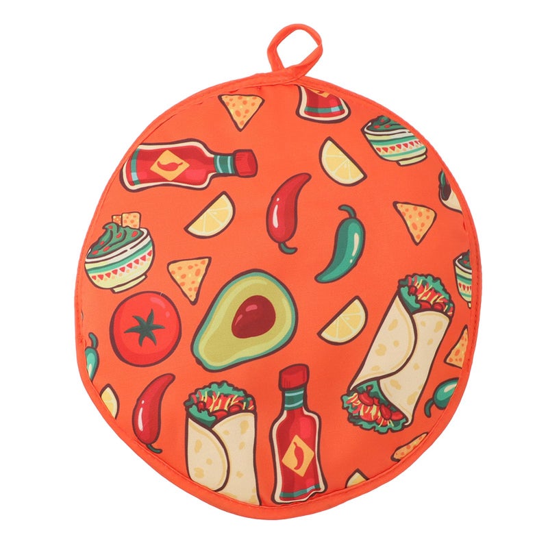 Haofy Haofy Large Capacity Tortilla Warmer Pouch 11.8 Inch Microwave Insulated Fabric Holder, Portable With 15 Tortillas For  - Image 1