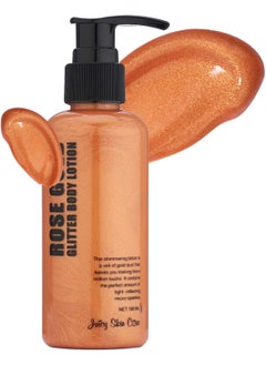 Glitter Body lotion  Rose Gold Glitter Body lotion  Smoothing Lotion 100 Fl Oz Pack of 1