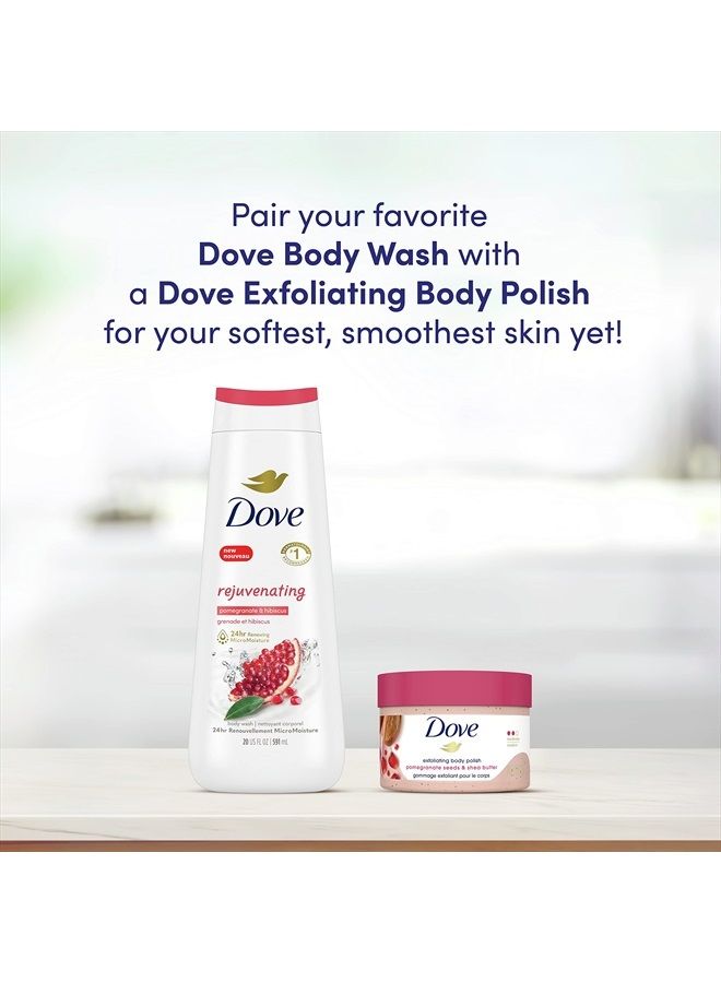 Dove Scrub Pomegranate & Shea Butter For Silky, Soft Skin Body Scrub Exfoliates and Provides Lasting Nourishment 10.5 oz  - Image 2