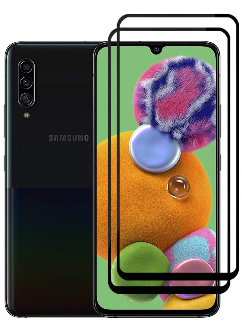 RAYON 2 Pack Tempered Glass Screen Protector 5D Designed For Samsung Galaxy A90 5G Full Screen Coverage And Bubble Free - Image 1