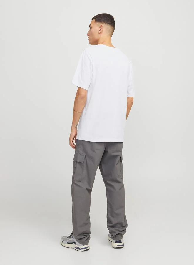 JACK & JONES Logo Print Crew Neck T-Shirt
