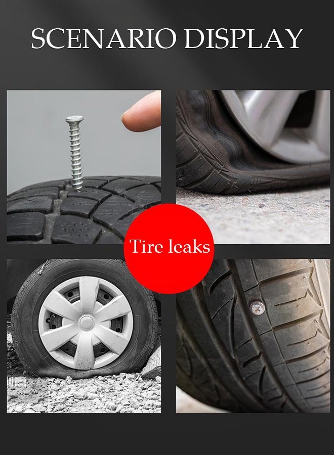 DUNISO 12 PCS Portable Vacuum Car Tire Repair Steel Kit ,Tyre Wheel Repair Tool for Auto ,Motorcycles and Bicycles ,with 5 Rubber Strips and Storage Box - Image 2