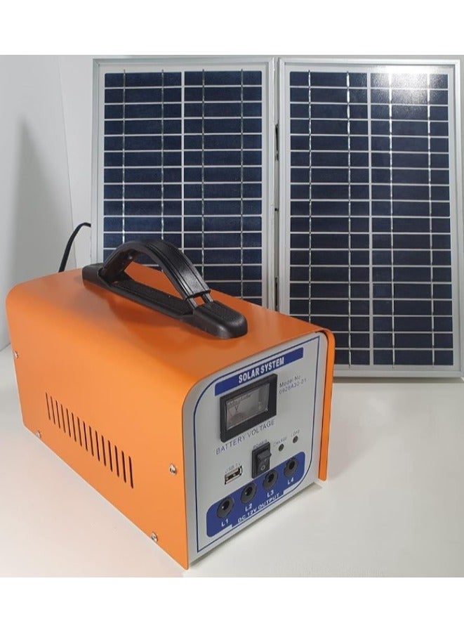 Elite A system that works with solar energy and mobile electricity to operate 4 lamps and charge the mobile phone - Image 3