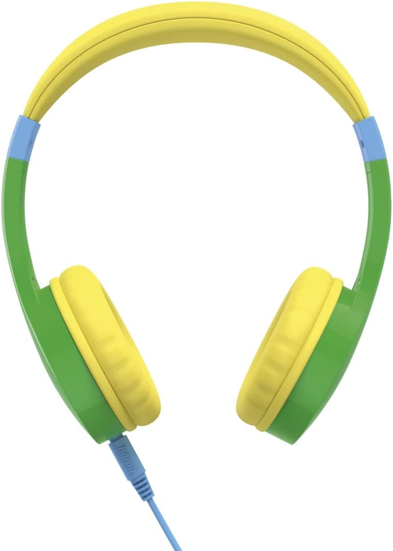Hama Kids Guard Children's Headphones with 85 dB Volume Limiter – Safe Hearing Protection, On-Ear Wired Headphones for Kids Ages 4+, Adjustable and Lightweight, Ideal for School And Travel, Mutlicolor - Image 1