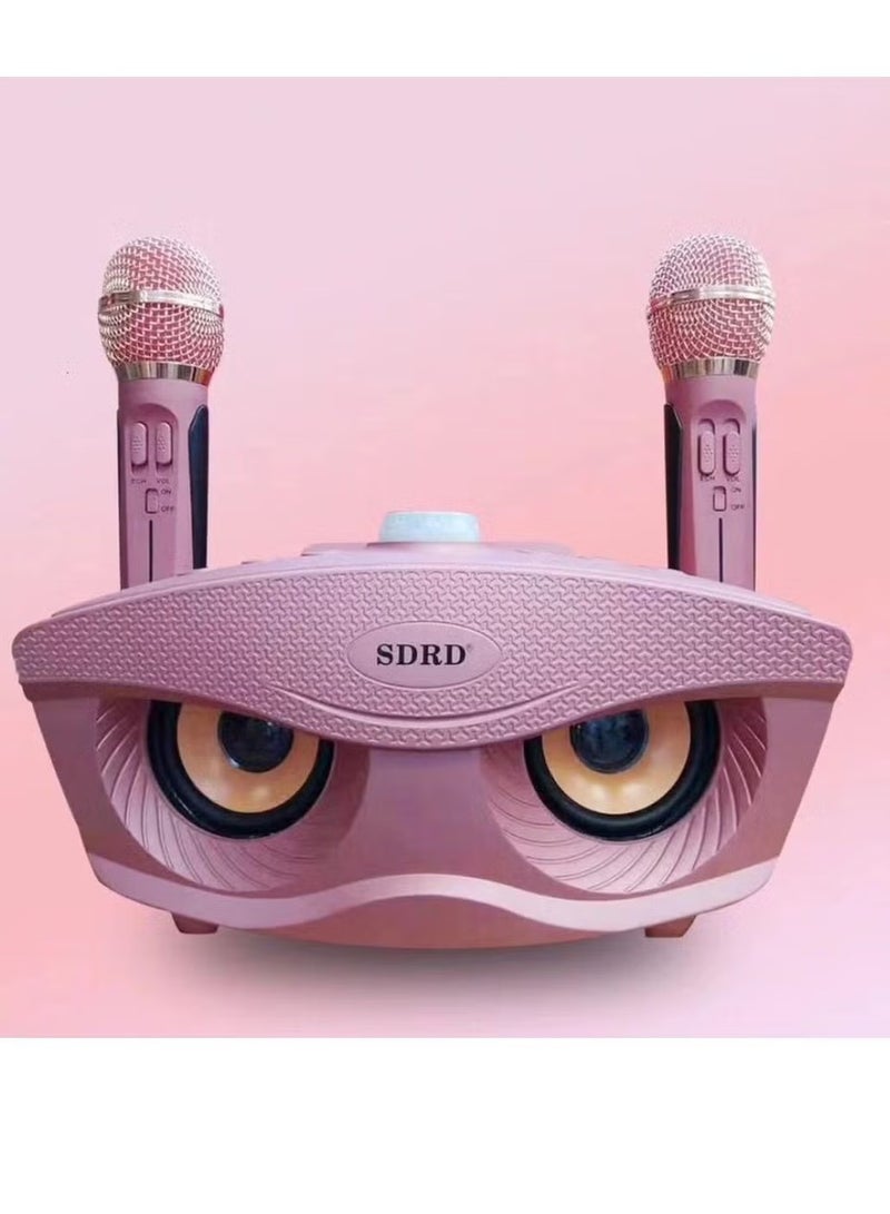 SDRD Karaoke Machine Portable Speaker Bluetooth  Karaoke Speaker with Dual Wireless Mic for Kids and Adults – Wireless Speaker for Indoor and Outdoor Party, Birthday – SD-306 - Image 1