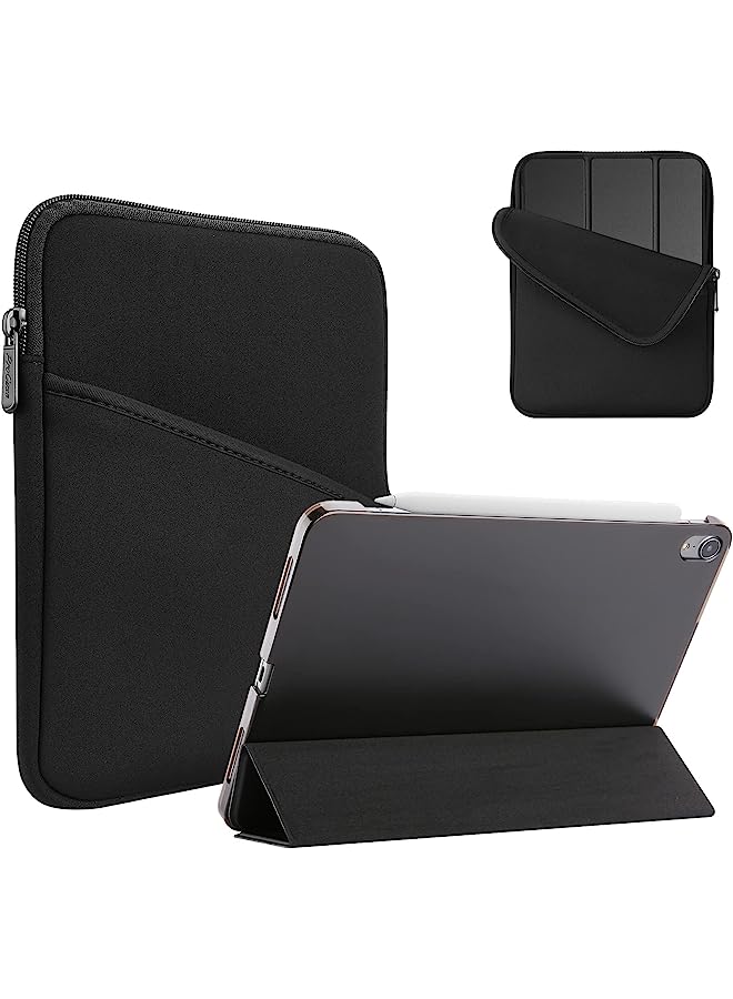 Procases Ipad Air 5/4 Case 10.9 Inch 2022/2020 With Tablet Sleeve Case, Slim Stand Hard Back Shell Smart Cover + Protective Bag With Front Pocket For Ipad Air 5Th 2022 A2589 A2591 & 4Th Gen 2020 -Black - Image 1