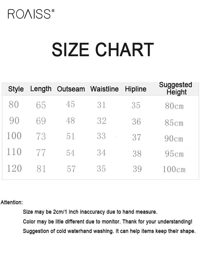 roaiss Girls Denim Overall with Button-up Shoulder Straps, Stylish Suspender Pants with Heart-shaped Pattern, Baggy Jumpsuit for Little Girls, Kids Jean Pants  - Image 5