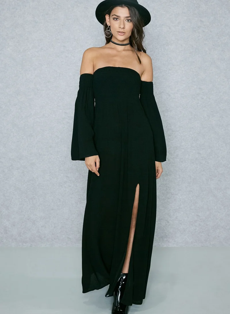 Missguided Bardot Split Dress