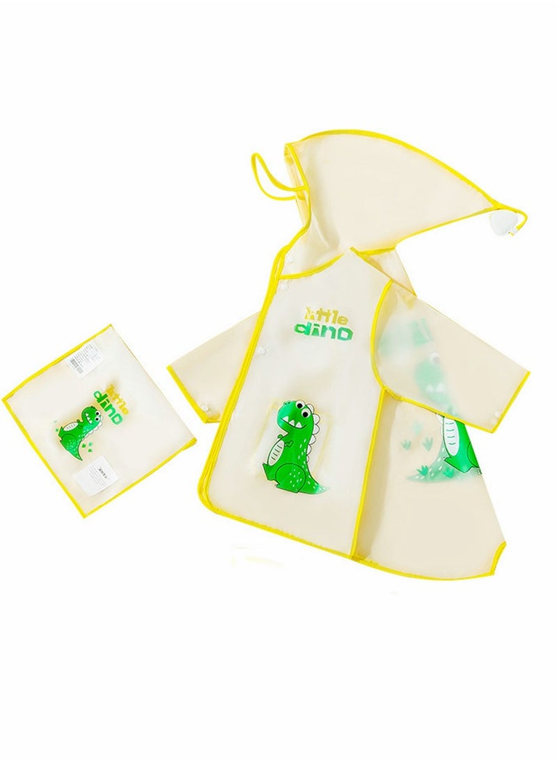 SYOSI - Kid Raincoat Poncho Clear EVA Kids Rain Coats Portable Hooded Jacket Coat Quicksand Hood Lightweight Outwear for Girls Toddlers Children - Image 1