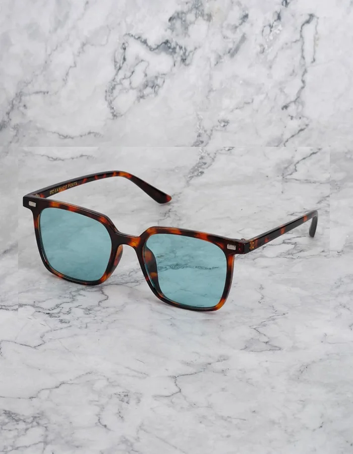 Explicit Poets EXPLICIT POETS 17EP5-NOAH TORTOISE-TURQUOISE SUNGLASSES
