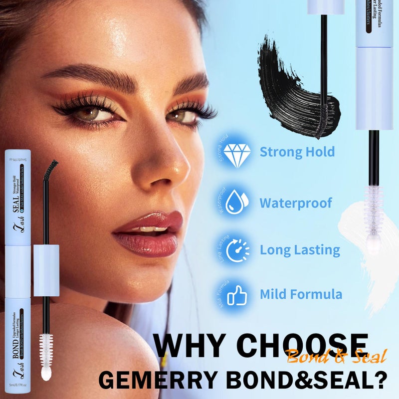 Geeneiya Wispy Lash Clusters Kit Natural Eyelash Clusters Kit 10-12MM DIY Lash Extension Kit C Curl Eyelash Extension Kit Short Individual Lashes with Lash Bond and Seal for Beginners - Image 4