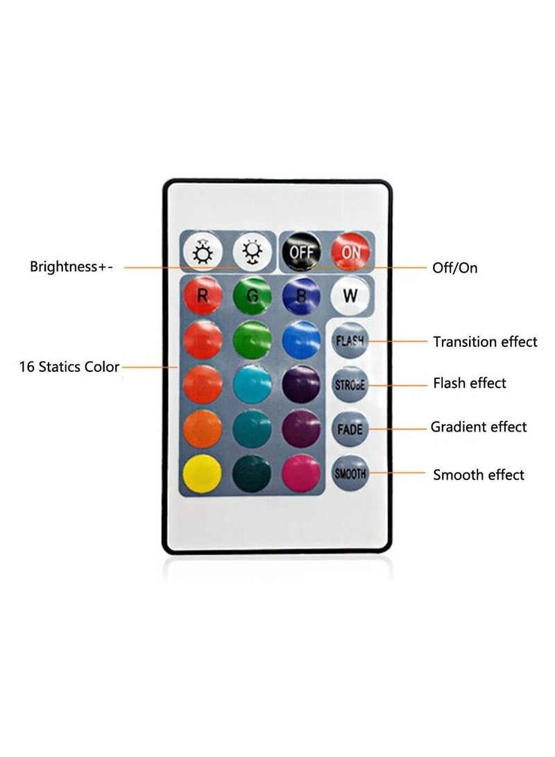 بيعتكلها 24 مفتاح USB باهتة RGB LED تحكم 5 فولت-24 فولت الأشعة تحت الحمراء عن بعد RGB LED التحكم عن بعد 4 دبوس تنطبق على 2835 5050 3528 RGB قطاع الضوء - Image 4