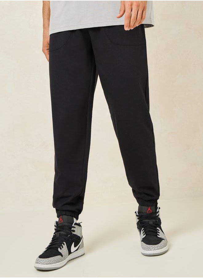 Styli - Oversized Terry Jogger with Panel Pocket & Elasticated Cuff - Image 1