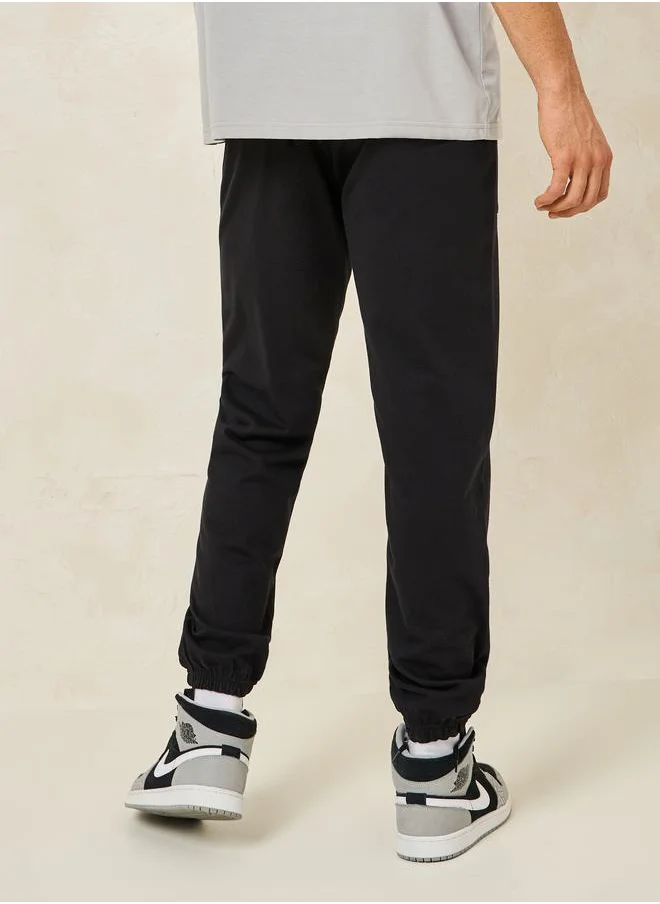 Styli Oversized Terry Jogger with Panel Pocket & Elasticated Cuff