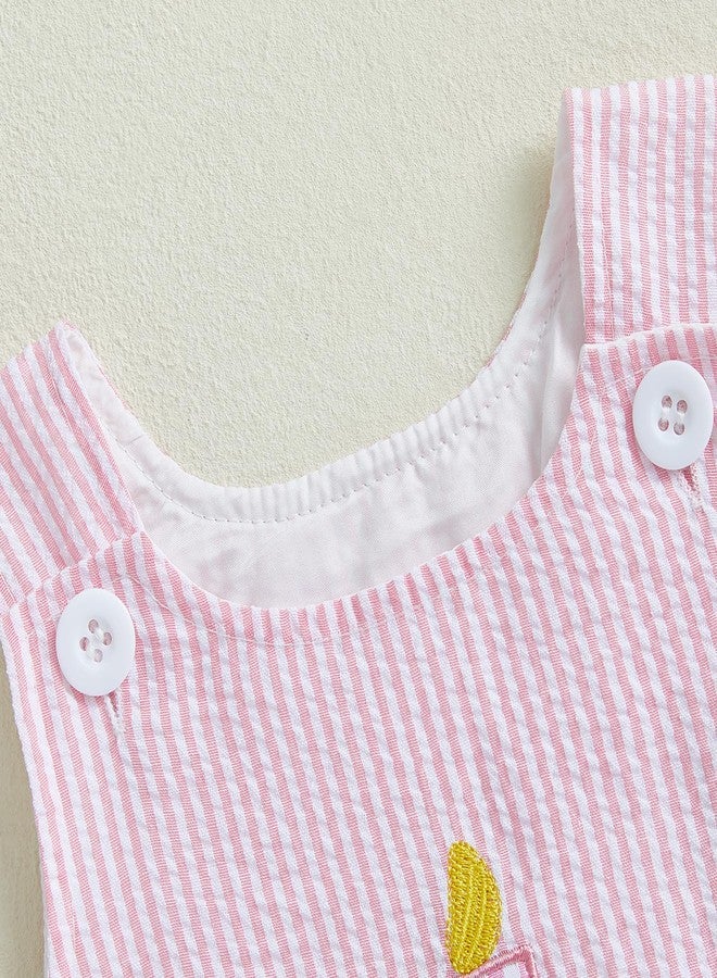 GOOCHEER Baby Girl First Birthday Outfit 1 Cake Embroidery 1st Birthday Dress Smash Cake Dresses (1st-Pink, 12-18 Months) - Image 2
