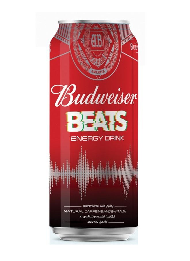 Budweiser - Budweiser Beats Energy Drink 250ml (Pack of 6) - Image 1