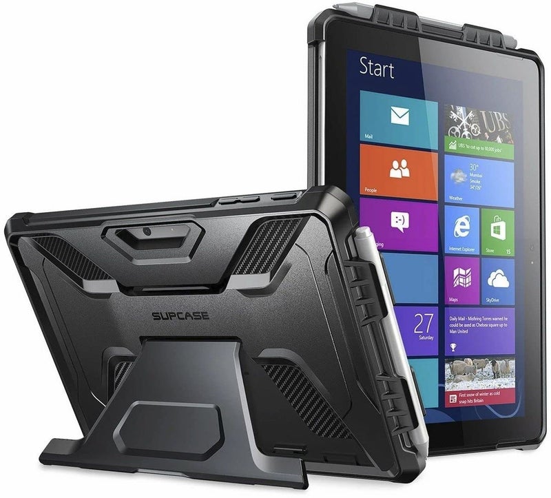 SUPCASE [UB Pro Series] Case for Microsoft Surface Go 4 (2023) / Surface Go 3 (2021) / Surface Go 2 (2020) / Surface Go (2018), Full-Body Kickstand Rugged Protective Case (Black) - Image 1
