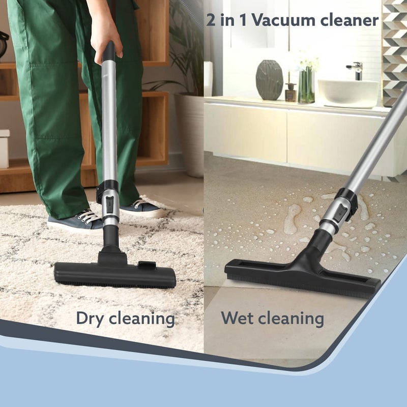 AGARO Ace 1600 Watts 215 Kpa Suction Power 21 litres Wet Dry HEPA Filter Vacuum Cleaner with Blower Function and Washable Dust Bag Regal Plus Upright Vacuum Cleaner 2in1 800 Watts - Image 4
