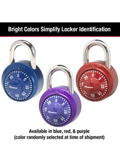 Master Lock 1530T Locker Lock Combination Padlock 2 Count Pack Of 1 Colors May Vary  - Image 4