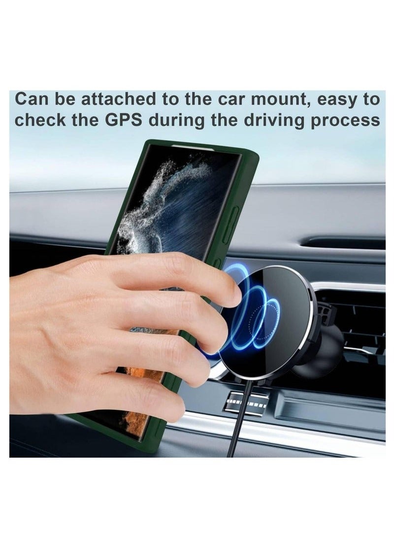 JAJEEK Samsung Galaxy S25 Ultra Case Cover – Vertical & Horizontal Hand Strap Case with Magnetic Car Mount Kickstand Holder for Samsung Galaxy S25 Ultra 6.9-inch – Shockproof, Durable, Full Protection, Hands-Free Viewing - Image 3