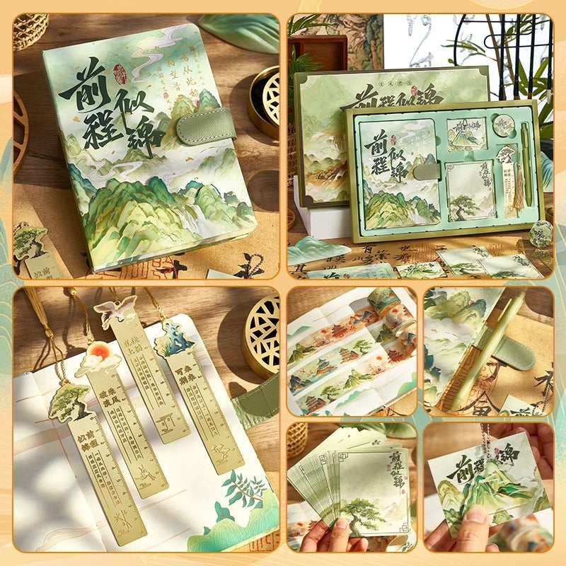 Notebook Stationery Gift Box Set Forbidden City Cultural And Creative Ancient Style National Trend Primary School Students High-Looking - Image 3