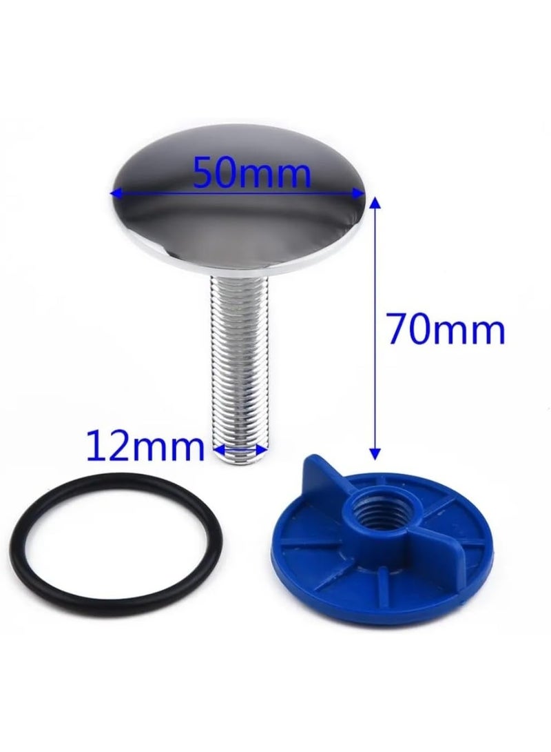 2 طبة حوض حمام نيكل كروم - Image 4
