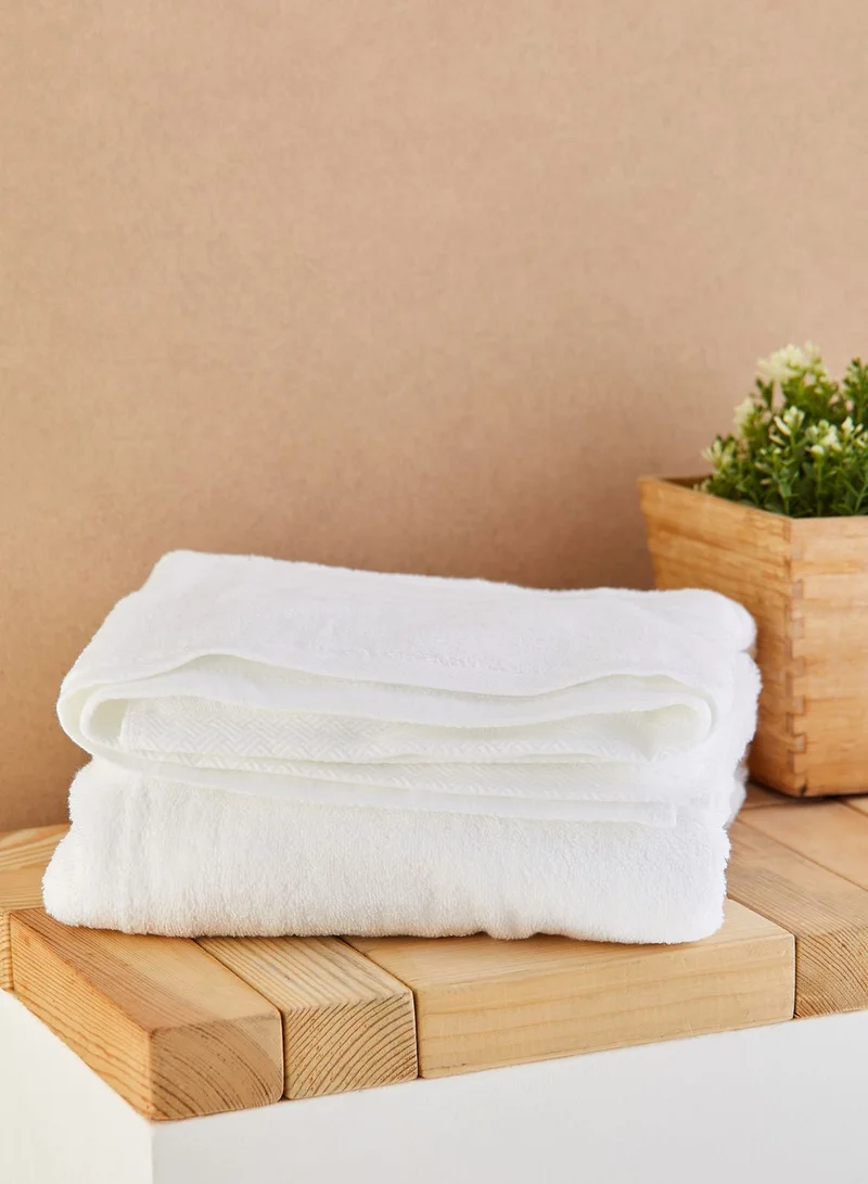 Noire Edit White Bath Towel 80*160cm